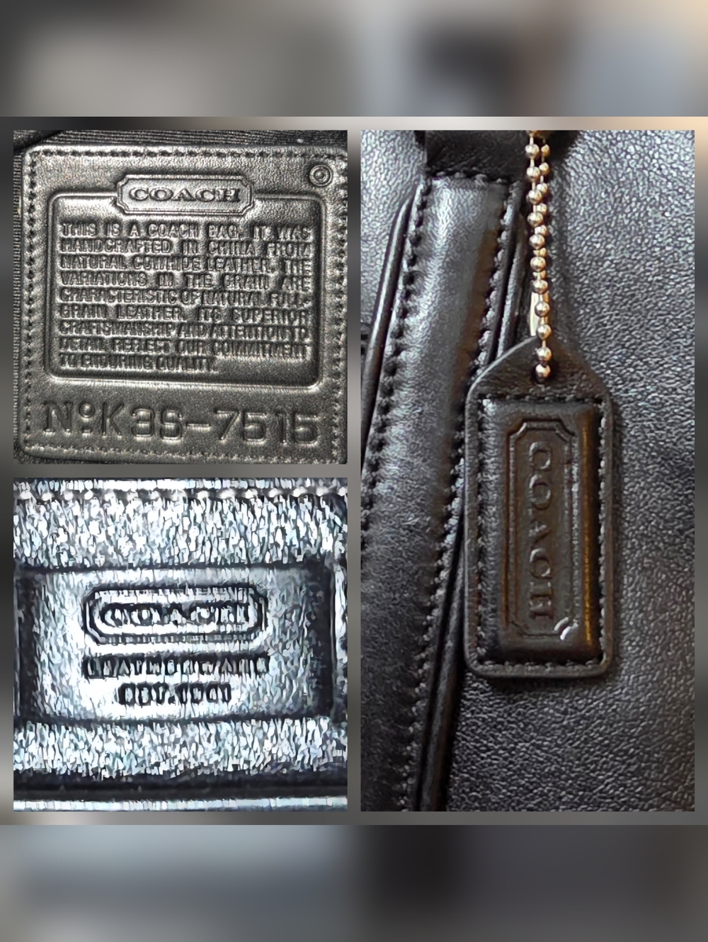 COACH Hamptons Business Carryall VINTAGE EUC - Picture 16 of 16